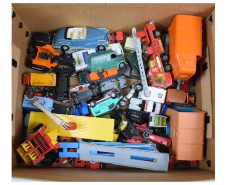 Quantity of diecast cars and other vehicles to include; Corgi, Matchbox Superfast etc 