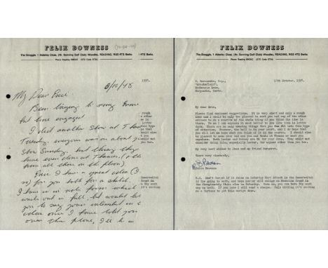 Felix Bowness (Hi-De-Hi actor) - interesting ALS dated 6/10/78 on his headed notepaper saying he has been unable to contact E