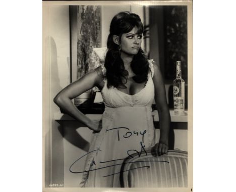 Claudia Cardinale (vintage) signed black and white 10x8inch photo. All autographs come with a Certificate of Authenticity. We