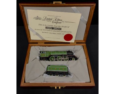 A Bachmann Branch-Line 00 gauge limited edition 31-550 LNER apple green 2-6-2 Class V2 locomotive and tender 'Green Arrow' no