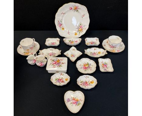 Royal Crown Derby Posies cups, saucers, plates, trinket dishes, etc qty 