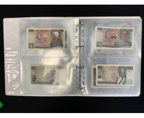 Banknotes - a collection of novelty replica, Joke and collectors bank notes, inc Arthur Daley, Else Garnet, Absolutley Fabulo