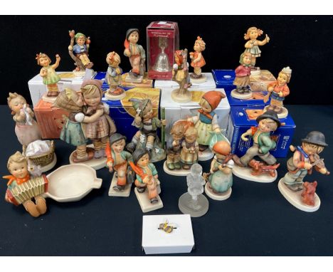 Goebel Hummel Figures - Roses are Red, Evening Prayer, Merry Wanderer, Make Me Pretty, Apple Tree boy, Accordion player, Viol