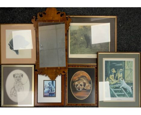 Pictures and prints - Pollyanna Pickering, after, Wire haired terrier, etc; others, Vic Granger, after, ‘Disputed possession’