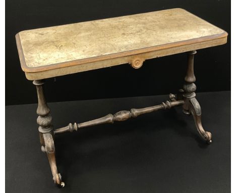 A Victorian ‘Gillows of Lancaster’ style mahogany console table, 71.5cm high x 107cm wide x 52.5cm deep. 