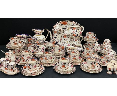 A Masons Mandalay pattern tea and coffee service for twelve including coffee pot, tea pot, twelve tea cups and saucers, twelv