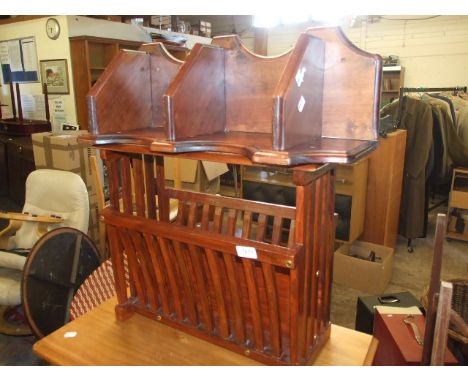 MAGAZINE RACK &amp; WALL SHELF