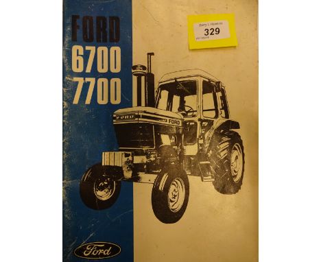 FORD 6700 7700 TRACTOR OPERATORS MANUAL