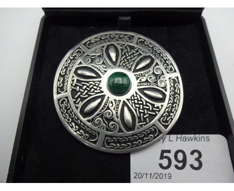 CELTIC PEWTER BROOCH