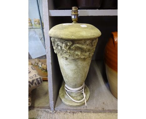 LARGE STONEWARE LAMP BASE 50CM TALL