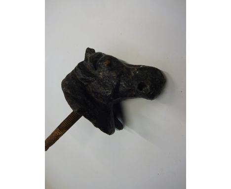 VINTAGE CAST HORSE HEAD DOOR KNOCKER (NO KNOCKER)