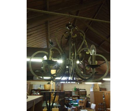 5 BRANCH METAL CEILING LIGHT