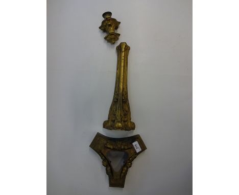 LARGE BRASS CANDLESTICK 54CM TALL