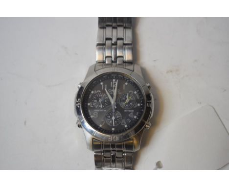 A gentleman's stainless steel Casio Waveceptor wristwatch, and five other wristwatches (6)