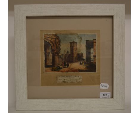 A Spooners Protean Views print, No 9, and a Pollock's theatre print (2)