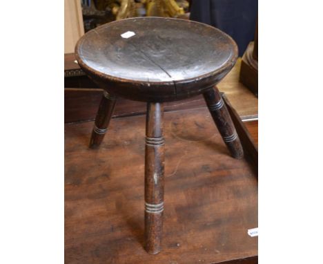 A stool, with dish seat