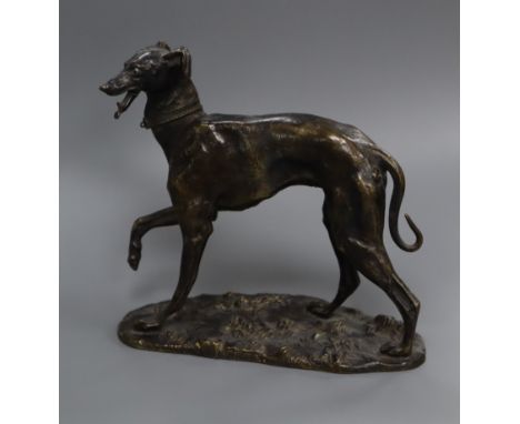 A Maison Alphonse Giroux bronze greyhound