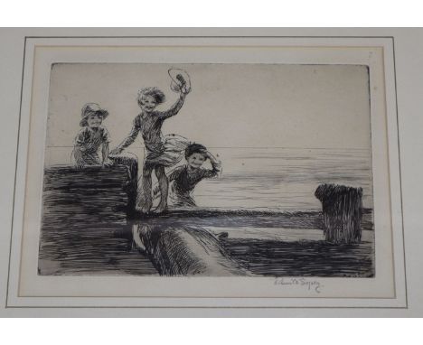 Eileen Soper (1905-1990), etching, 'The Sea Plane 1928', signed in pencil, 14 x 20cm