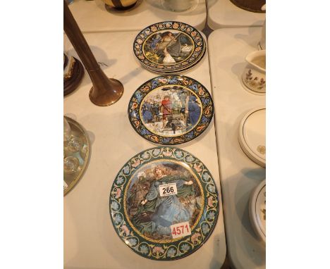 Set of eight Wedgwood King Arthur and the Knights of the Round Table collectors plates 