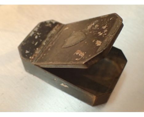 Antique tin snuff box