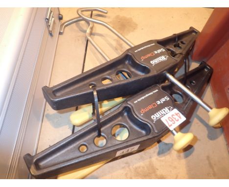 Two Rhino safe clamp ladder fixings 