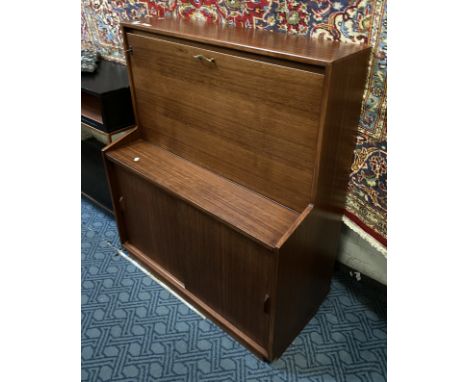 TEAK GIBBS BUREAU CABINET