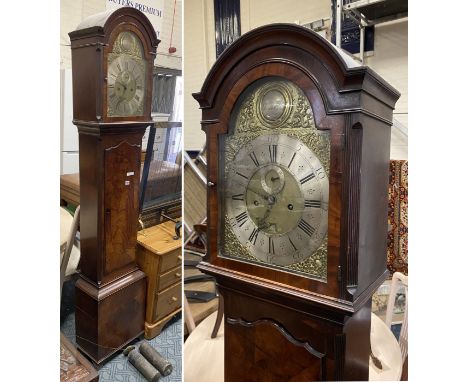 GEORGIAN MAHOGANY GRANDFATHER CLOCK - CHARLES GRAY LONDON