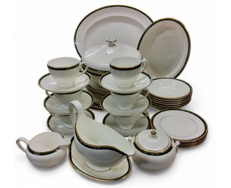 A Wedgwood Chorale dinner and tea service, for six, comprising two serving plates, tureen and cover, gravy boat and stand, di
