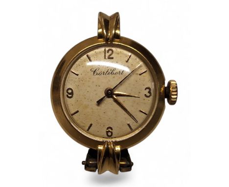 An 18ct gold Cortebert lady's wristwatch, Swiss 15 jewel Cal. 447 movement, gold coloured dial, Arabic numerals and baton mar