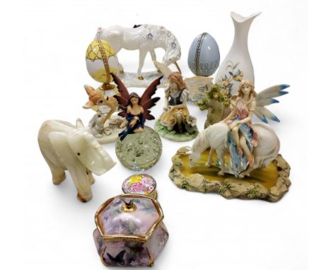 A Disney Showcase Collection model, Bambi;&nbsp; &nbsp;Princeton Gallery model, The Opal Moon Unicorn;&nbsp; &nbsp;Heirlloon 