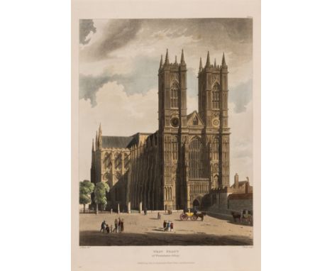 Westminster Abbey.- Ackermann (Rudolph, publisher) The History of the Abbey Church of St. Peter's Westminster, 2 vol., first 