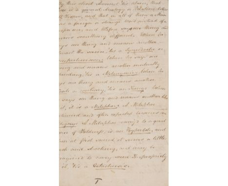 NO RESERVE Nelson's Solicitor.- [Haslewood (William, solicitor, Nelson's friend and confidante, 1774-1849)] By this short Acc