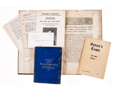 NO RESERVE Byron (George Gordon Noel, Lord).-  An Act for Settling the Estates of William Lord Byron and Elizabeth Shaw, Spin