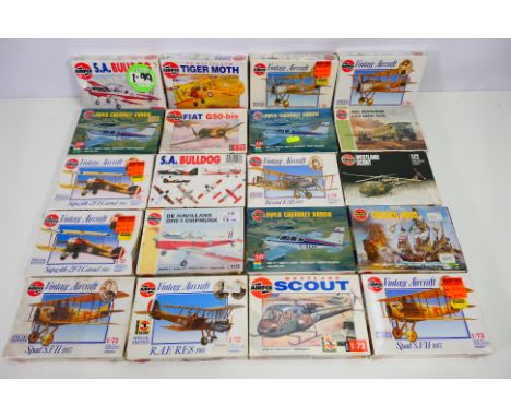 Airfix - 20 boxed Airfix plastic model kits, predominately in 1:72 scale, covering a range of subjects mostly aircraft. Lot i