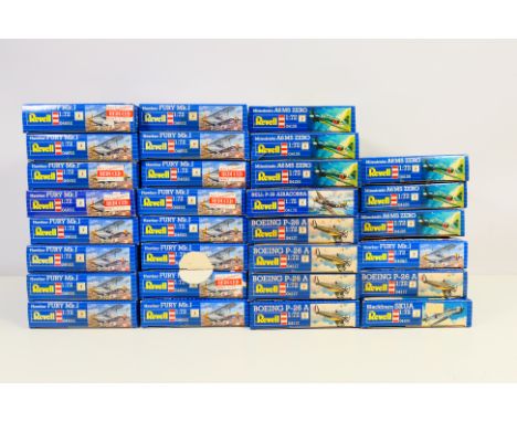 Revell - 30 boxed 1/72 scale plastic model aircraft kits from Revell. Lot is made up of three different kits being Revell #04