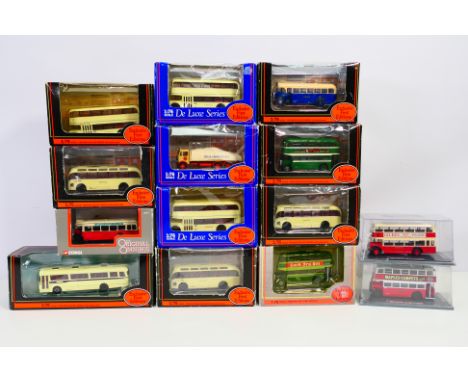 EFE - Corgi Original Omnibus - a collection of boxed 1:76 scale diecast models comprising 13 buses and a commercial vehicle. 