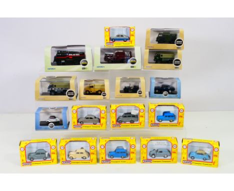 Oxford - Pocket Bond - A collection of boxed vehicles in 1:76 railway scale including Messerschmitt KR, Ford Squire, Austin A