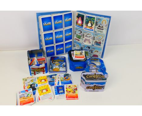 Topps - Card Jitsu - Club Penguin - A collection of Club Penguin Card Jitsu trading cards and tins. Lot consists of a Club pe