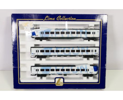 Lima - A boxed HO gauge Netherlands Intercity 'Koploper' train in Aegon livery # 149867. It appears in Near Mint condition wi