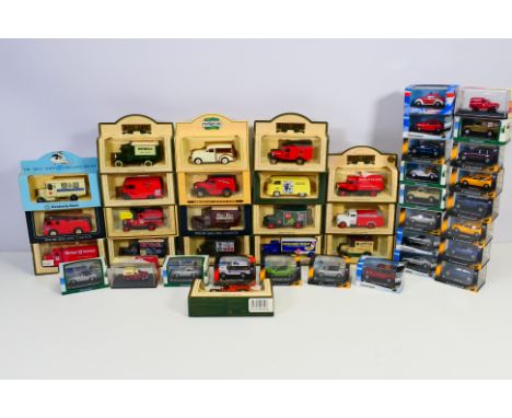 Cararama - Hornby - Lledo - Over 40 boxed diecast model in various scales. Lot includes Lledo #42008 1934 Mack Tanker 'Texcao