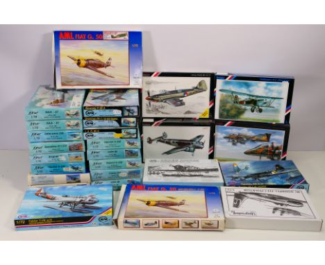 Azur - AML - Special Hobby - 26 boxed 1:72 scale plastic model aircraft kits. Lot includes Azur #023 Cams 37A; AML #72001 Hei