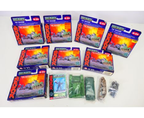 Bluebird Toys - A group of eight Bluebird Havok Nexus the Rebellion #N-06 'The 'Mauler' plastic model kits. The kits are pres
