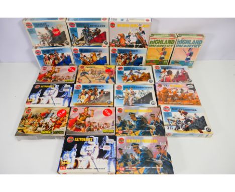 Airfix - A boxed collection of 22 1:72 scale plastic model soldier sets. Lot includes Airfix A01730 Romans; #01741 Astronauts