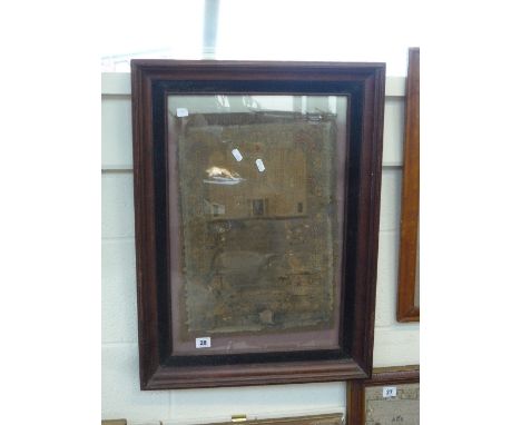 AN EARLY VICTORIAN SAMPLER, by Anne Jones, dated 1837, 43cm x 31cm
