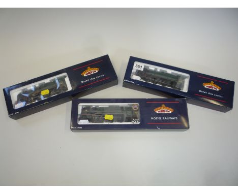 THREE BOXED BACHMANN OO GAUGE LOCOMOTIVES, 'R.E.M.E' No.45528 (31-203), 'The Royal Air Force' No.46159 (31-230) and 'Great Ce
