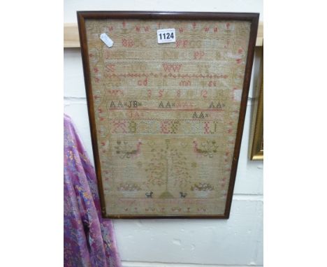 A FRAMED SAMPLER, dated 1835