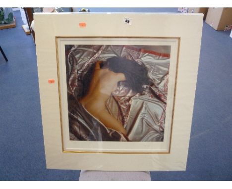DOUGLAS HOFMAN, Silver Satin, signed Limited Edition print, 39/295, 37cm x 37cm