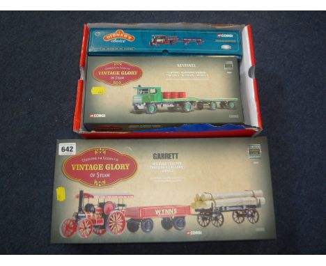 FOUR BOXED CORGI CLASSICS 'DIBNAH'S CHOICE' AND 'VINTAGE GLORY' STEAM VEHICLE MODELS, to include Garratt 4CD Road Tractor, Tr