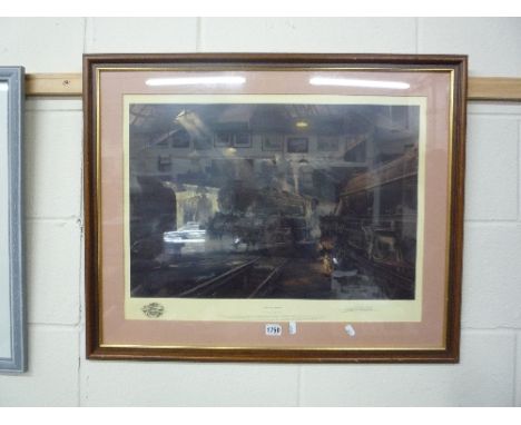 DAVID SHEPHERD, Willesden Sheds, limited edition print 277/850, signed