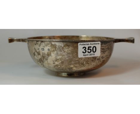 Art Nouveau Silver two handled dish by Haseler Brothers Birmingham 1905